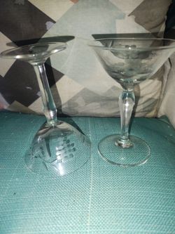 Vintage Art Deco cocktail glasses