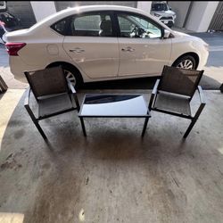 3 Pieces Patio Furniture Set, Outdoor Conversation Sets for Patio, Lawn, Garden, Poolside wit