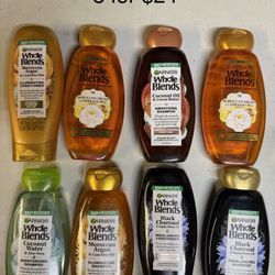 Garnier Whole Blend Shampoo & Conditioner 8 For $24