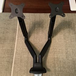 Dual Monitor Desk Mount With Gas Spring Arms