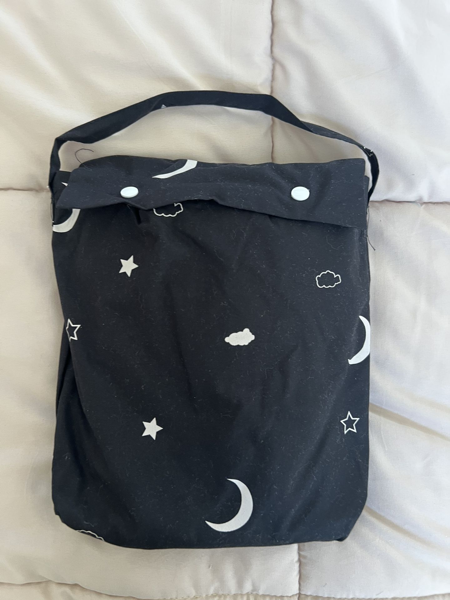 Portable Blackout Curtain Shade with Suction Cups, 50" W x 78" L, 1-Pack, Moon and Stars