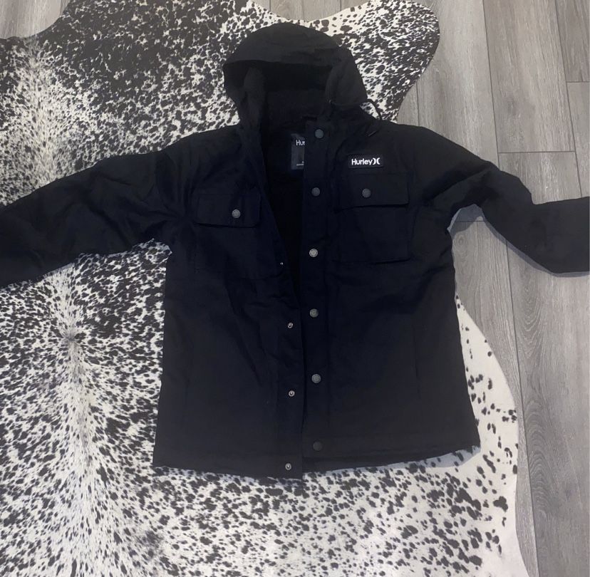 Brand New Hurley Winter Jacket Heavy Duty Sherpa Lined Size Medium