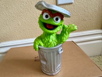 Sesame Street Place Oscar the Grouch Fill A Bus 7" Toy Sea World Busch Figure