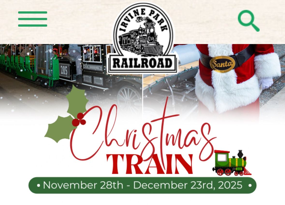 3 Tickets Irvine park Christmas Train