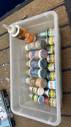 Mixed Craft Paint and Glaze Lot