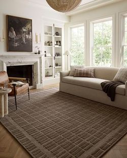 Loloi Chris Loves Julia Bradley Collection BRL-06 Cocoa/Cocoa 8'-6" X 11'-6" Area Rug