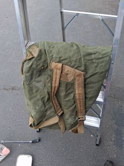 US military olive barracks bag