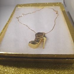 Rhinestones Pendant Necklace 