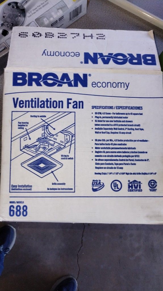 New Inbox Ventilation Fan, Open But Not Used