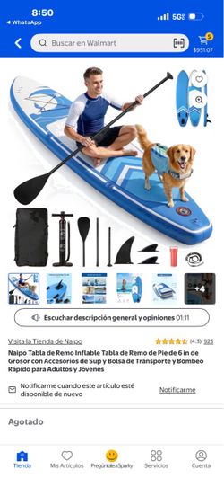 inflatable paddle board 6fts new