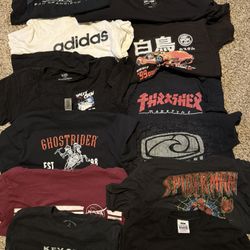 Youth Graphic T-shirts Size Large Bundle