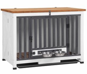 Air100 Wooden Dog Crate Folding Design, Strong Iron Door