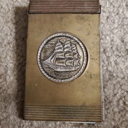 Vintage Metal Notepad Holder Park Sherman