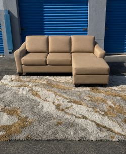Beige sectional sofa(free delivery)