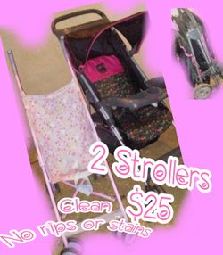 Pink strollers