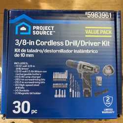 Project Source 30pc Drill Driver Kit 