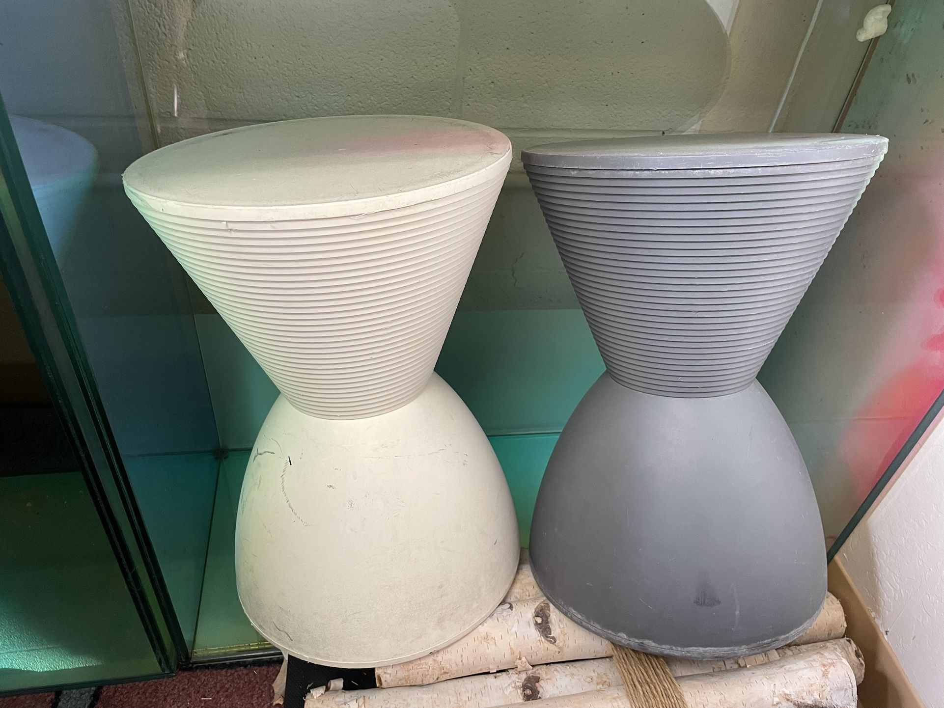 Prince AHA Hourglass Shaped Plastic Stools