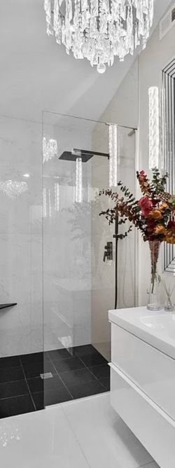 3/8” H/96” Clear Tempered Glass Shower Panel 