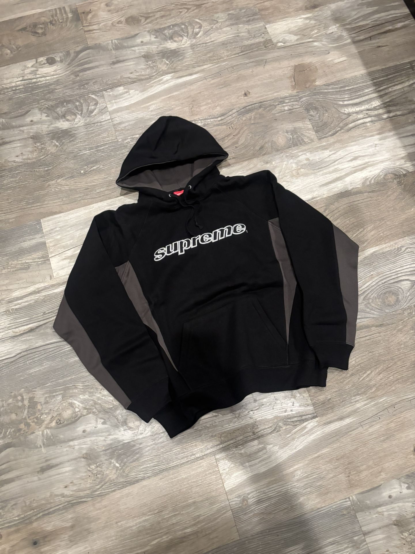 Supreme Racer Grey and Black 24 Hoodie