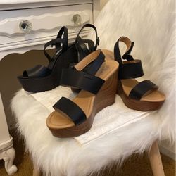 Two pairs of Wedge sandals