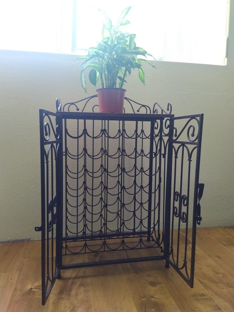 Iron Wine Rack 35-Bottle