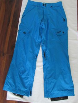 Adult Small Blue Snowboard Ski Pants, Rip Zone