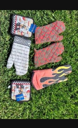 Oven Mittens With Extended Length Flame Mitten Take All $
