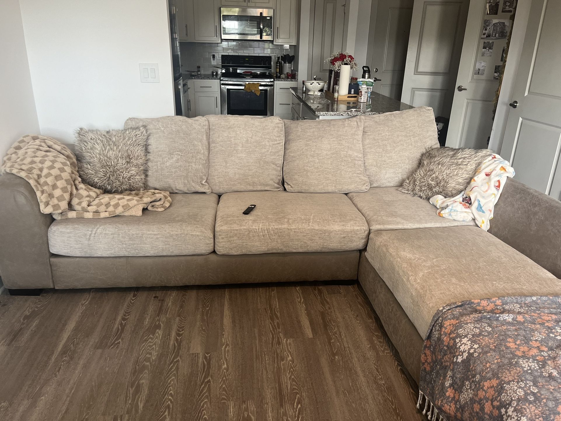 Light/ Dark Beige Couch
