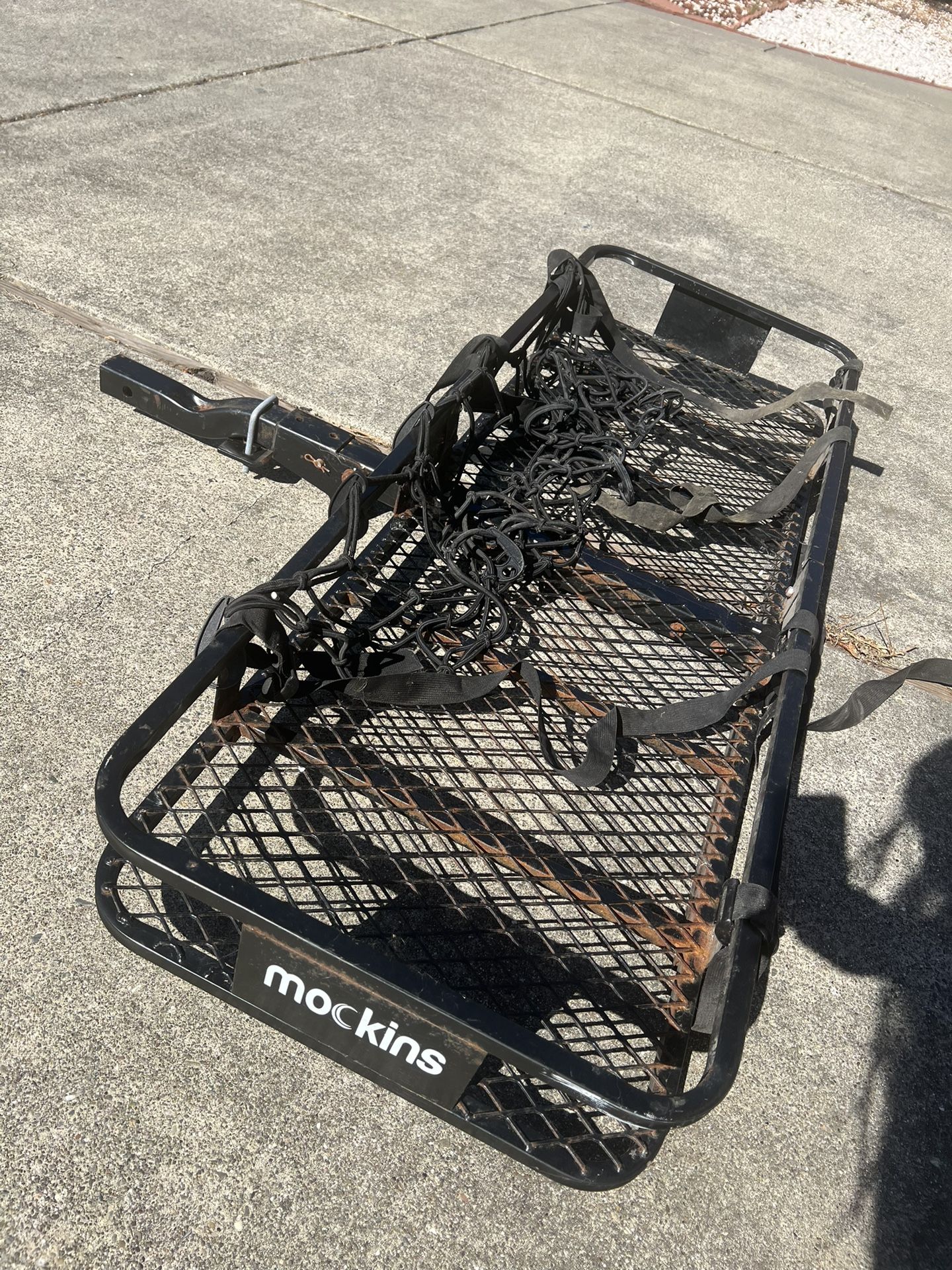 🚗 Mockins Hitch Mount Cargo Carrier + Cargo Net & Straps – $100 (Fairfield, CA)