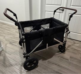 Foldable stroller wagon-4 seats w 5 point harness