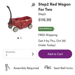 Gently Pre-owned Step Two Wagon Two Seats With Belts