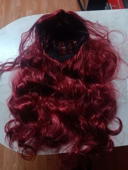 New Never Worn long red wig