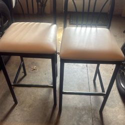 Two Heavy Duty Barstools