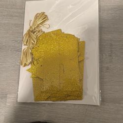 Twinkle twinkle little star Gold garland