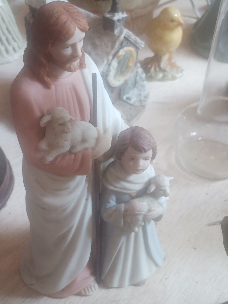 Vintage Ceramic Jesus figurine