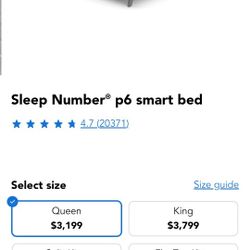 Sleep Number® p6 smart bed With Flex Fit Frame