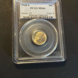 MS66 1948 S Dime