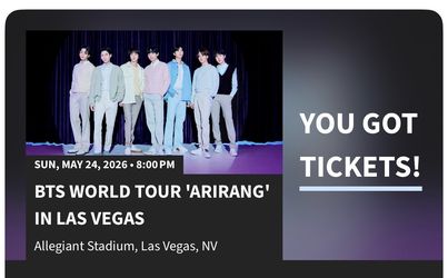BTS Tickets Las Vegas May 24