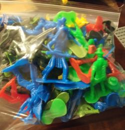 full of bag plastic military