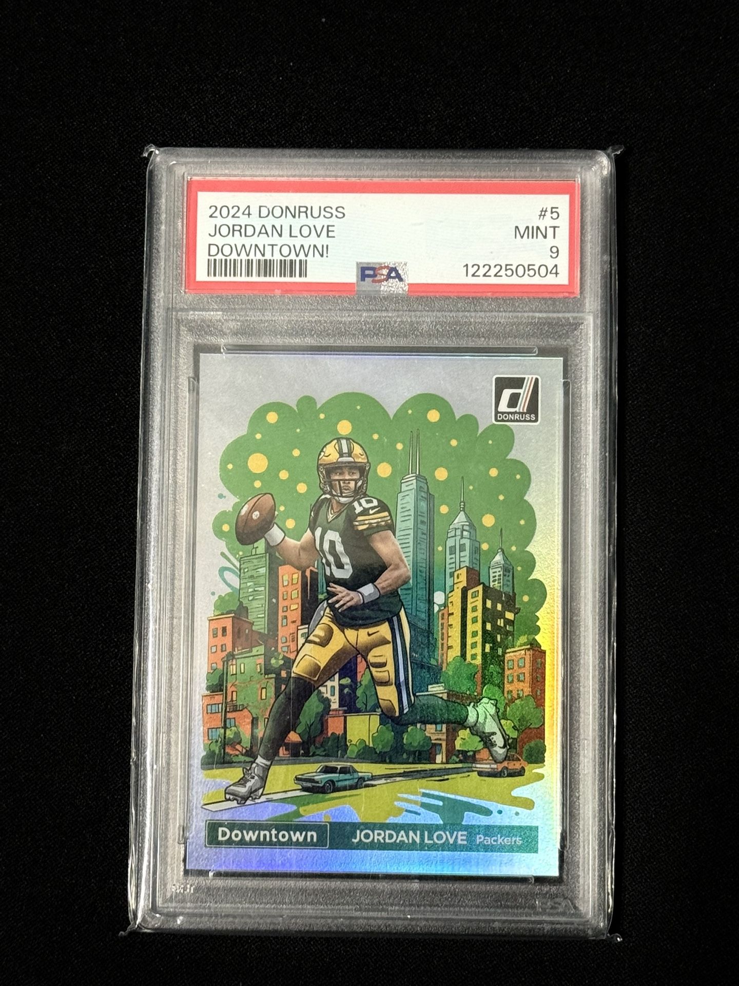 2024 DONRUSS JORDAN LOVE DOWNTOWN! PSA 9