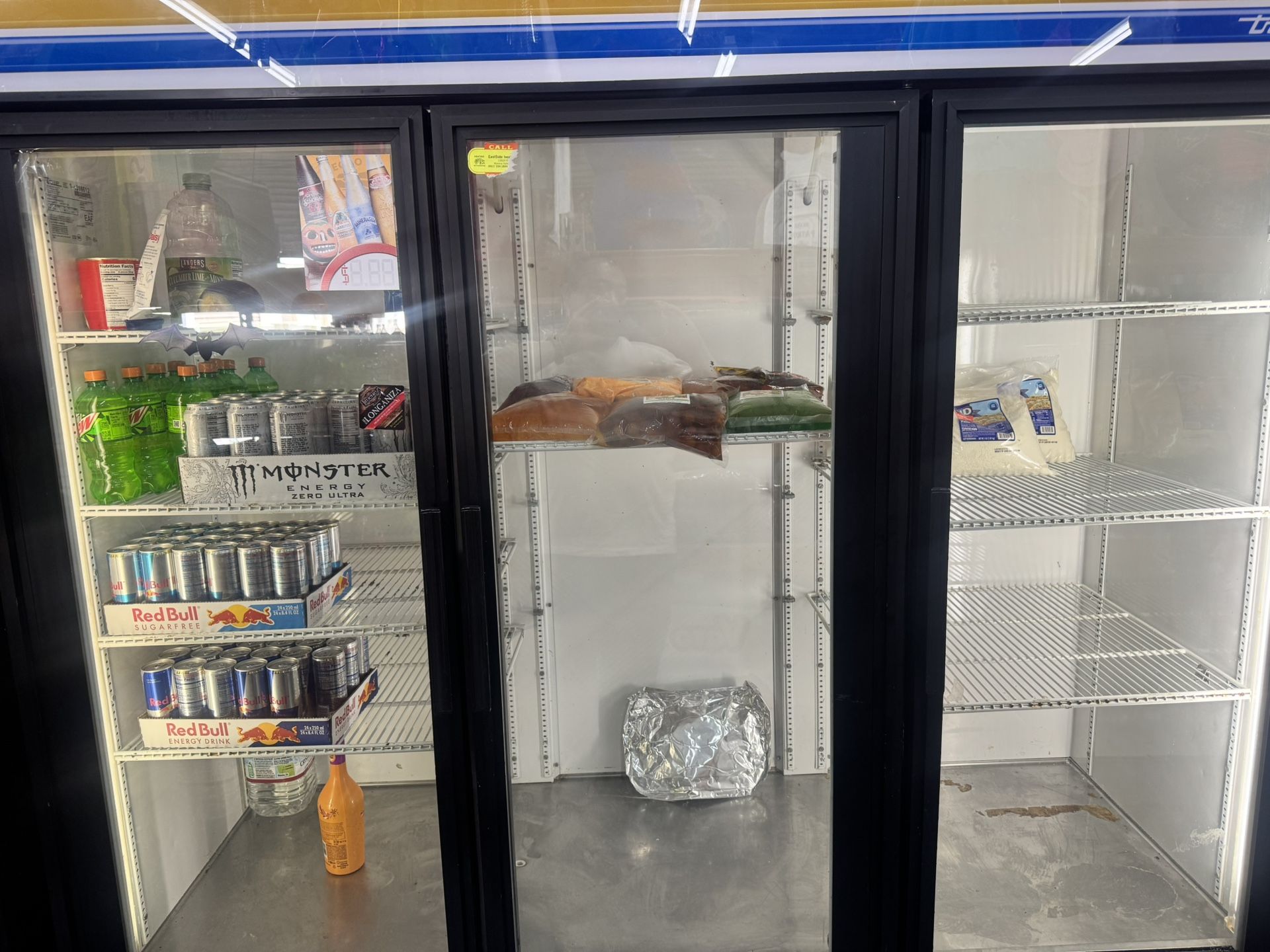 3 door Commercial refrigerator