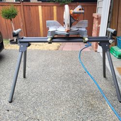 Rigid 10inch Mitre Saw On Extendable/Foldable Stand