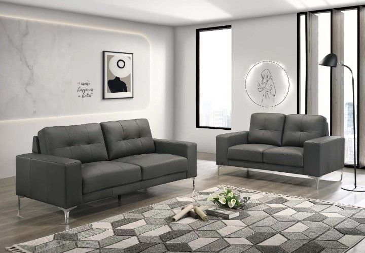 2pc Sofa Set/Top Grain Leather