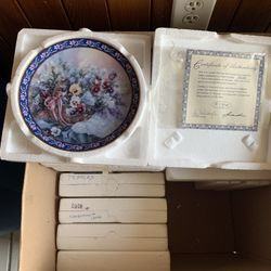 Limited Edition Pansies Porcelain 