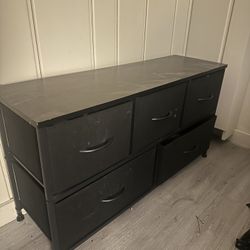 Black Portable Dresser Cloth