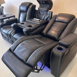 Party Time Power Recliner Sofa By Ashley 