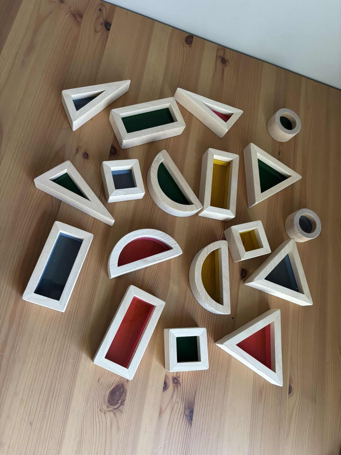 Children’s Wooden Blocks Window Crystal Fantasy Building Blocks