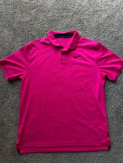 Nike Vapor Golf Polo Hyper Pink Size Large