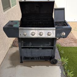 Grill Master Four Burner Propane Grill With Additional Side Burner$60