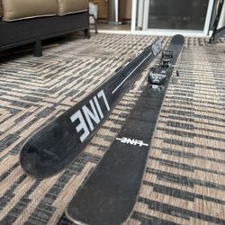 2019 LINE Blend Skis (185), MARKER Griffon Bindings, FULL TILT Konflict (size 28)